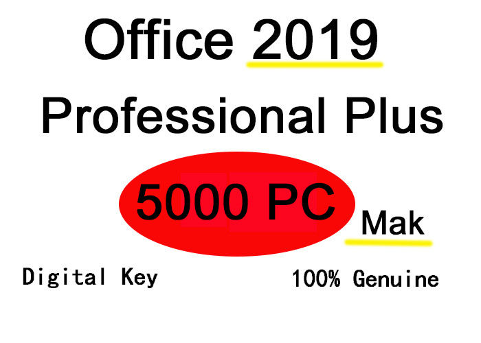 5000 PCのための完全な版マイクロソフト・オフィス2019のキー コード サポート展望のスーツ