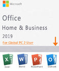 全体的なマイクロソフト・オフィス2019の家およびビジネス キー免許証2のPCユーザ